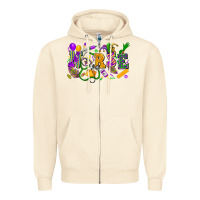 Sandshell nurse mardi gras Zipper Hoodie - FaDigitalArtStudio