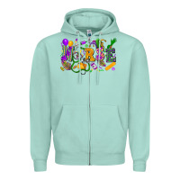 Seafoam nurse mardi gras Zipper Hoodie - FaDigitalArtStudio