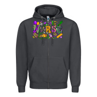Smoke nurse mardi gras Zipper Hoodie - FaDigitalArtStudio