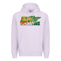Lilac tennessee map st patrick's day Premium Hoodie - FaDigitalArtStudio