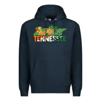 Navy tennessee map st patrick's day Premium Hoodie - FaDigitalArtStudio