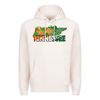 Pale Pink tennessee map st patrick's day Premium Hoodie - FaDigitalArtStudio