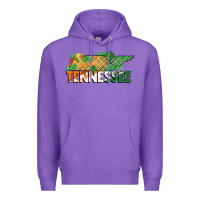 Purple tennessee map st patrick's day Premium Hoodie - FaDigitalArtStudio