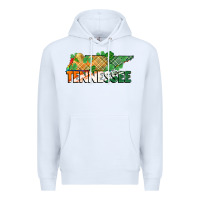 White tennessee map st patrick's day Premium Hoodie - FaDigitalArtStudio
