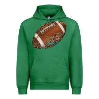 Emerald western football leopard turquoise pattern Urban Hoodie - Artiststas