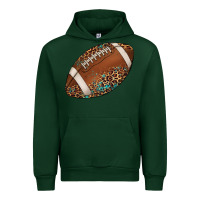 Forest Green western football leopard turquoise pattern Urban Hoodie - Artiststas