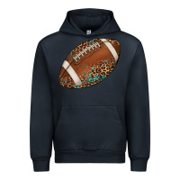 Navy western football leopard turquoise pattern Urban Hoodie - Artiststas