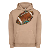 Pigment Burro western football leopard turquoise pattern Urban Hoodie - Artiststas