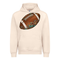 Sandshell western football leopard turquoise pattern Urban Hoodie - Artiststas