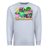 Heather Grey nightmare before summer coffee cups Premium Sweatshirt - CowhideDigitalArt