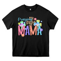 Black praying mama Heavy Core Tee - JahusDesignShop
