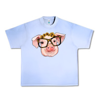 Grape Ice sunflowers with pig Urban Heavy Tee - RanaPortraitStore