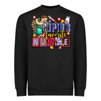 Black cupids favorite nurse olivia Heavyweight Sweatshirt - OliviaCreatesArt