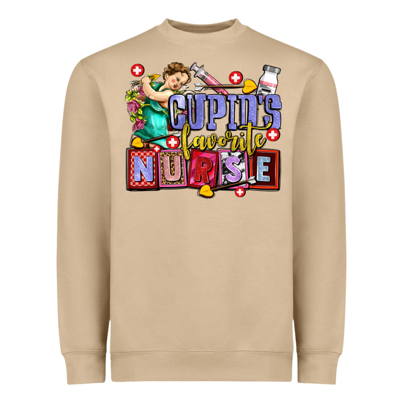 Cupids Favorite Nurse Olivia Heavyweight Sweatshirt by OliviaCreatesArt | Teevron