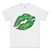 White St. Patricks Day Green Lips Classic Tee - Bettercallsaul