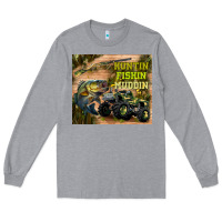 Heather Grey huntin fishin muddin Long Sleeve Tee - TumblerDesignByShophia