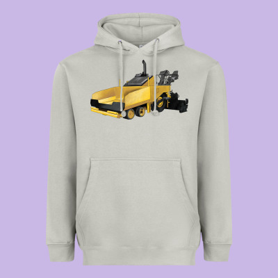 Asphalt Paver Heavyweight Hoodie Designed By Lillyallendesigns
