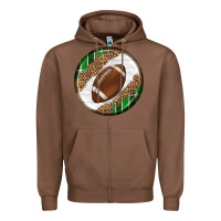 Chestnut American Football Round Carrings 2 Zipper Hoodie - BundleAndBundleShop