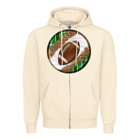 Sandshell American Football Round Carrings 2 Zipper Hoodie - BundleAndBundleShop