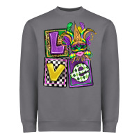 Storm love mardi gras Heavyweight Sweatshirt - OliviaCreatesArt