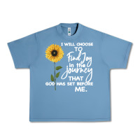 Pebble Blue I Will Choose To Find Joy In The Journey That God Urban Heavy Tee - Bettercallsaul