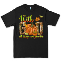 Black with god all things are possible Premium Tee - NancyCooperArtShop