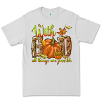 Dove Grey with god all things are possible Premium Tee - NancyCooperArtShop