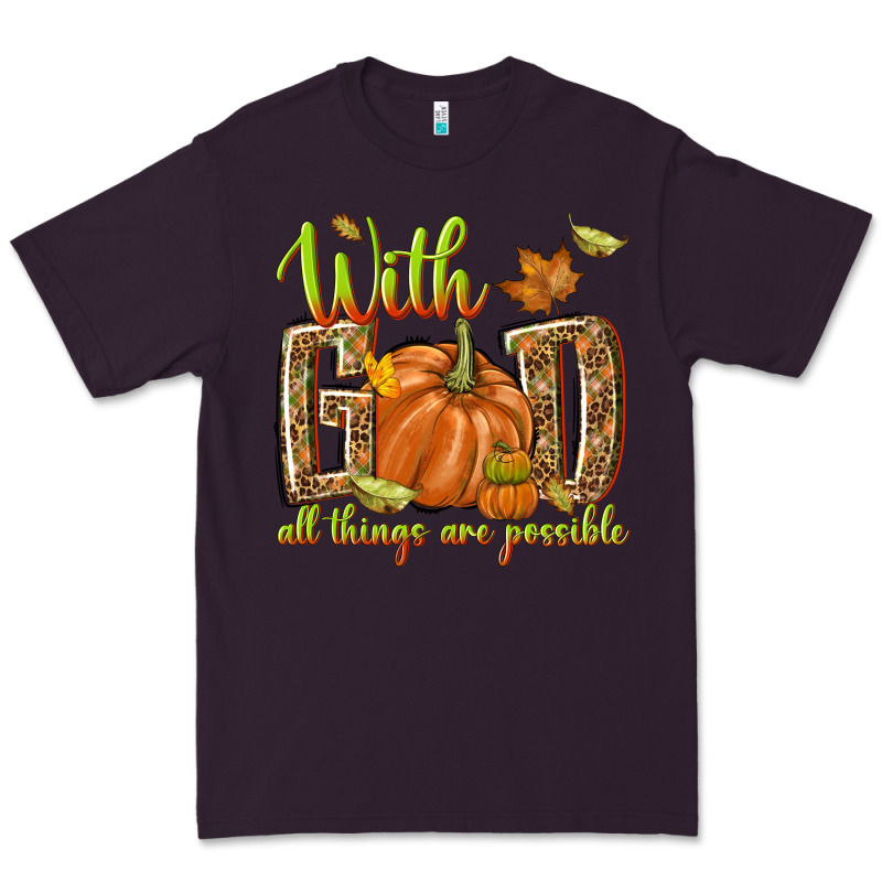 With God All Things Are Possible Premium Tee by NancyCooperArtShop | Teevron