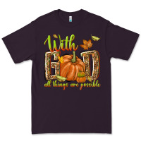 Plum with god all things are possible Premium Tee - NancyCooperArtShop