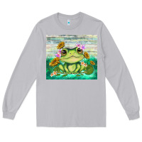 Moon Dust frog with sunflower Long Sleeve Tee - TumblerDesignByShophia