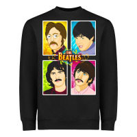Pop Art Beatles Tribute – Vibrant And Iconic Ret Heavyweight Sweatshirt | Teevron
