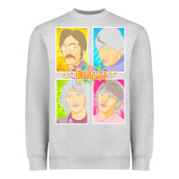 Heather Grey Pop Art Beatles Tribute – Vibrant and Iconic Ret Heavyweight Sweatshirt - tuanDangUi