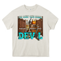 Cream im only one drink Heavy Core Tee - NancyCooperArtShop