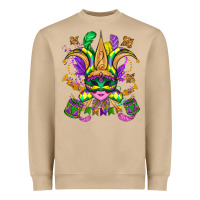 Mushroom mardi gras mask Heavyweight Sweatshirt - OliviaCreatesArt