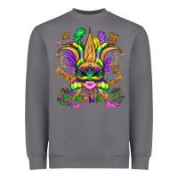 Storm mardi gras mask Heavyweight Sweatshirt - OliviaCreatesArt