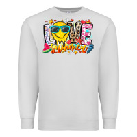 Dove Grey Love Summer Premium Sweatshirt - CowhideDigitalArt