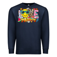 Navy Love Summer Premium Sweatshirt - CowhideDigitalArt