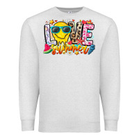 Oatmeal Heather Love Summer Premium Sweatshirt - CowhideDigitalArt