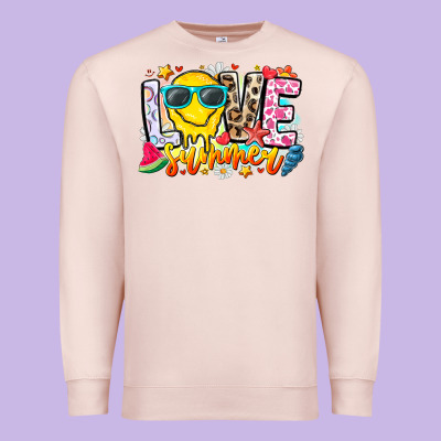 Love Summer Premium Sweatshirt Designed By Cowhidedigitalart