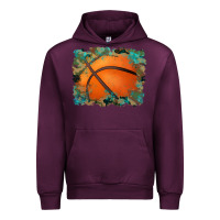 Mauve Wine sports basketball background Urban Hoodie - Artiststas