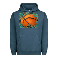 Pigment Midnight Navy sports basketball background Urban Hoodie - Artiststas