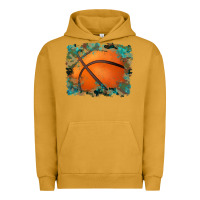Pigment Peanut Butter sports basketball background Urban Hoodie - Artiststas