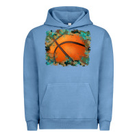 Pigment Pebble Blue sports basketball background Urban Hoodie - Artiststas