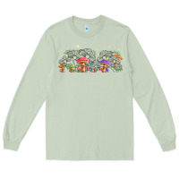 Matcha magic mushroom Long Sleeve Tee - TumblerDesignByShophia