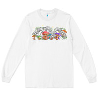 White magic mushroom Long Sleeve Tee - TumblerDesignByShophia