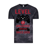 Cloud Black Kids Level 7 Unlocked Awesome Since 2013 Vintage Tee - Bettercallsaul
