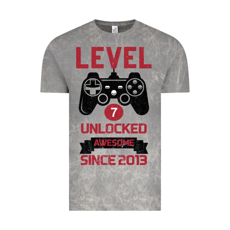 Kids Level 7 Unlocked Awesome Since 2013 Vintage Tee by Bettercallsaul | Teevron
