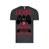 Vintage Black Kids Level 7 Unlocked Awesome Since 2013 Vintage Tee - Bettercallsaul