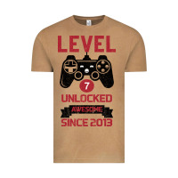 Vintage Camel Kids Level 7 Unlocked Awesome Since 2013 Vintage Tee - Bettercallsaul