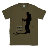 Army Green nighttime ski adventure Classic Tee - tuanDangUi